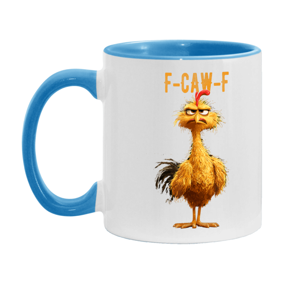 F Caw F Mug, Funny Bird Coffee Mug, 11Oz Or 15Oz Ceramic Cup