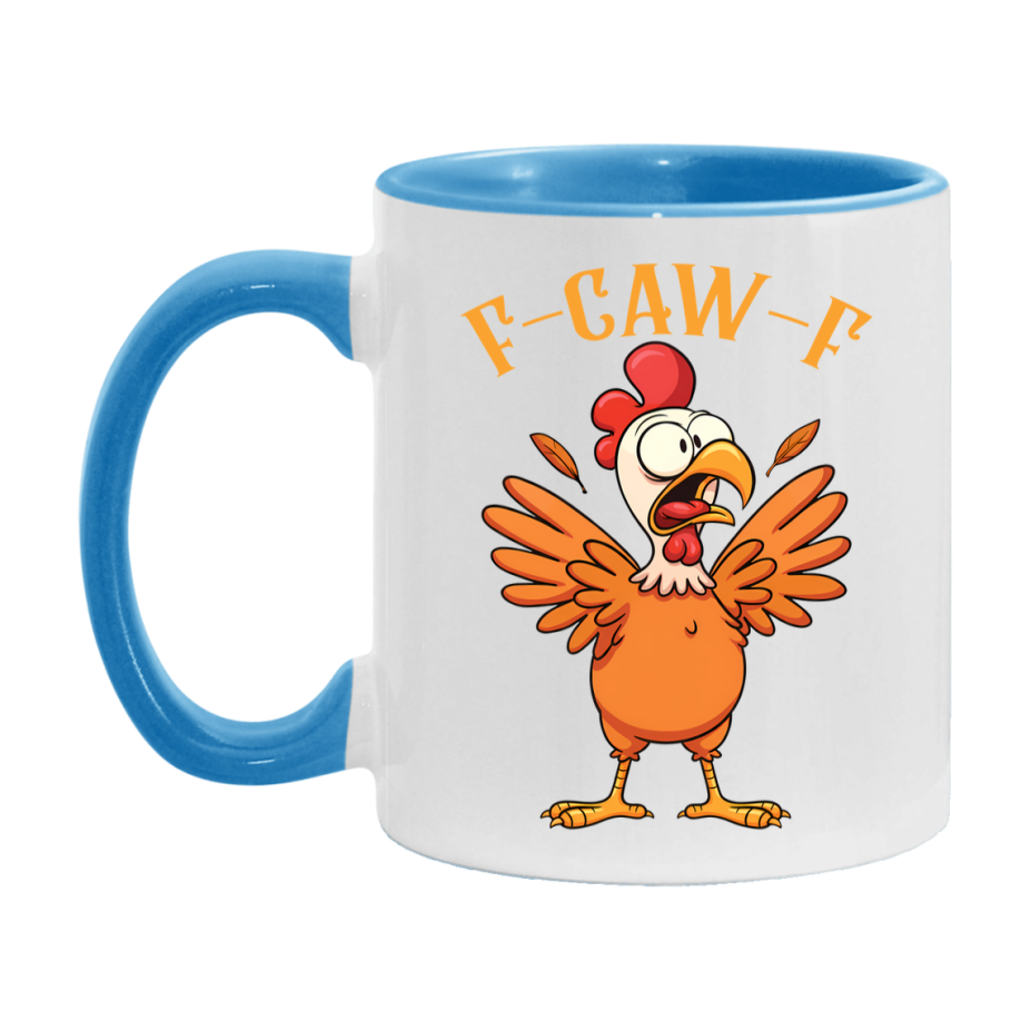 F Caw F Mug, Funny Bird Coffee Mug, 11Oz Or 15Oz Ceramic Cup