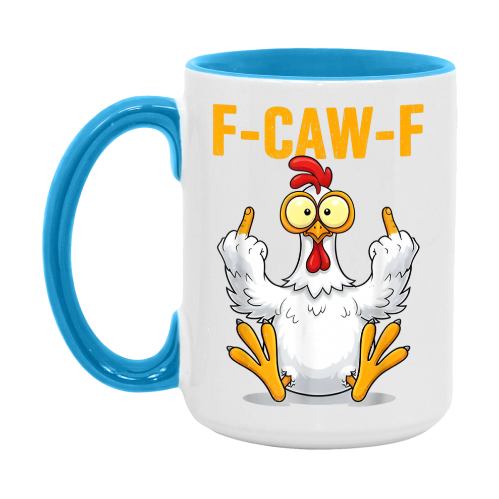 F Caw F Mug, Funny Bird Coffee Mug, 11Oz Or 15Oz Ceramic Cup