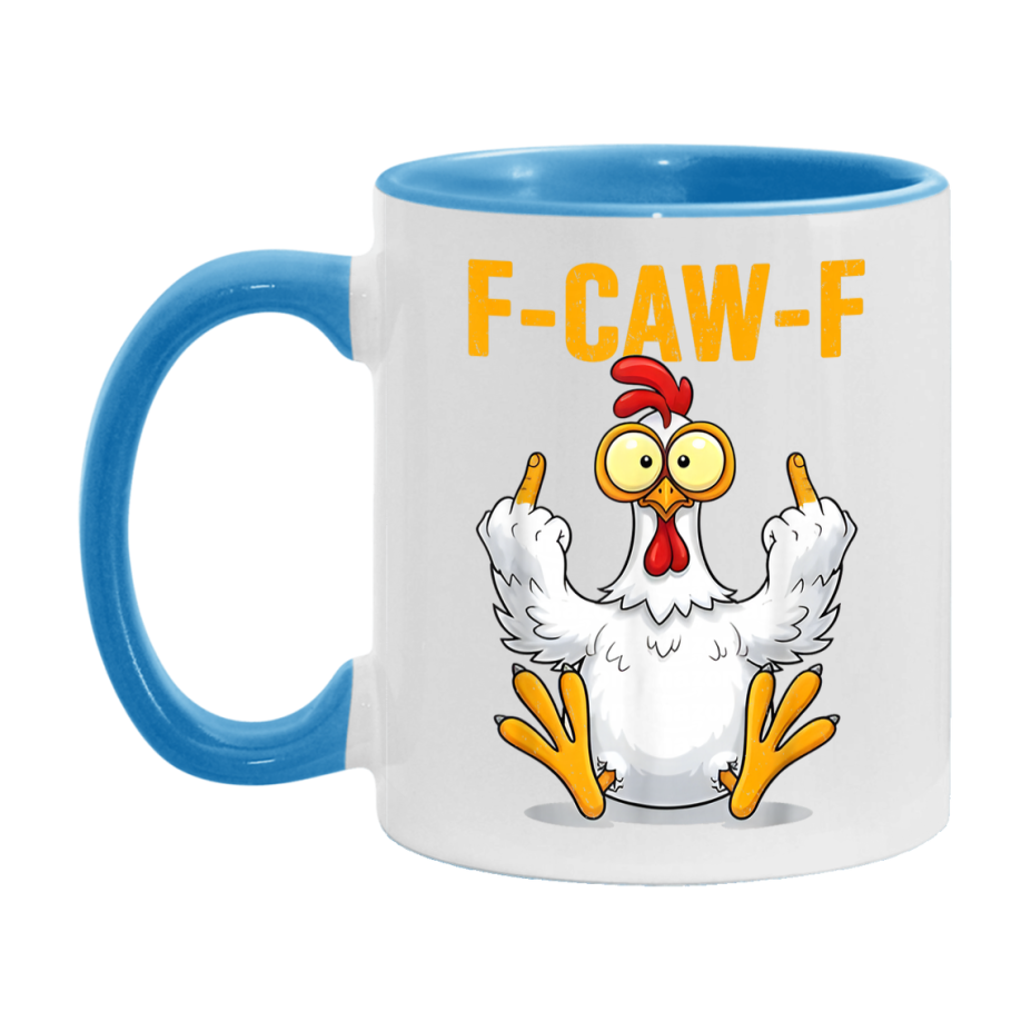 F Caw F Mug, Funny Bird Coffee Mug, 11Oz Or 15Oz Ceramic Cup