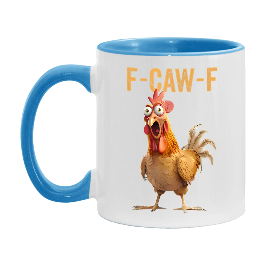 F Caw F Mug, Funny Bird Coffee Mug, 11Oz Or 15Oz Ceramic Cup