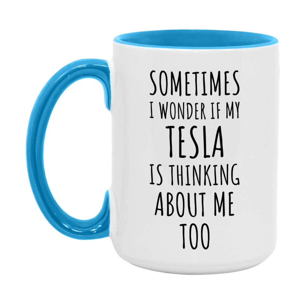 Tesla Car Lover Mug, Funny Tesla Coffee Mug