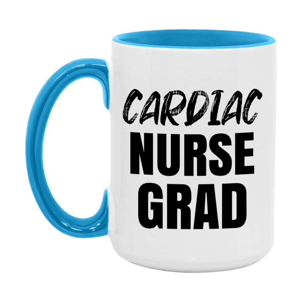 Cardiac Nurse Grad Coffee Mug - Ceramic Nursing Graduation Gift