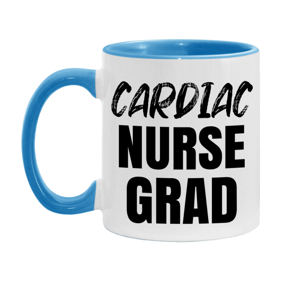 Cardiac Nurse Grad Coffee Mug - Ceramic Nursing Graduation Gift