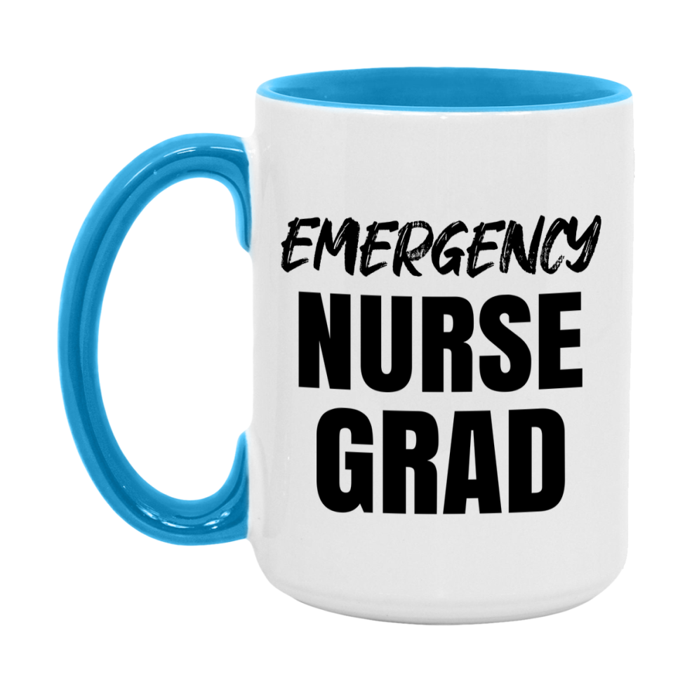 Emergency Nurse Grad Coffee Mug - Ceramic Nursing Graduation Gift