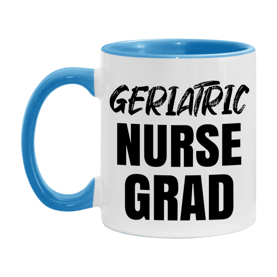Geriatric Nurse Grad Coffee Mug - Ceramic Nursing Graduation Gift