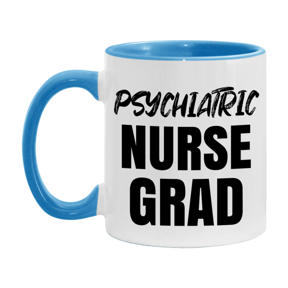 Psychiatric Nurse Grad Coffee Mug - Ceramic Nursing Graduation Gift