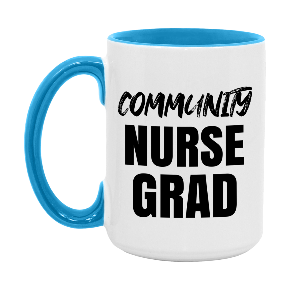 Community Nurse Grad Coffee Mug - Ceramic Nursing Graduation Gift