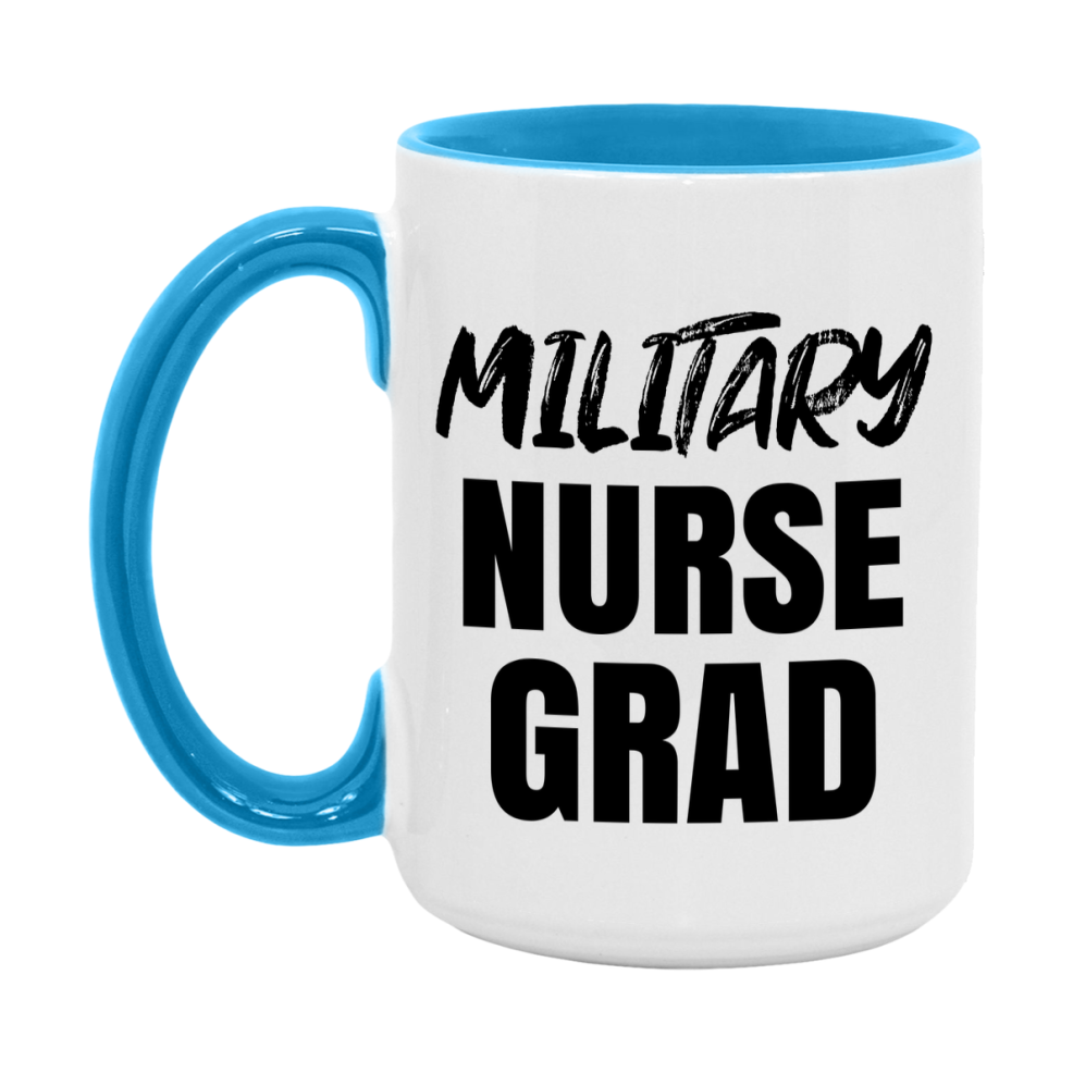 Military Nurse Grad Coffee Mug - Ceramic Nursing Graduation Gift