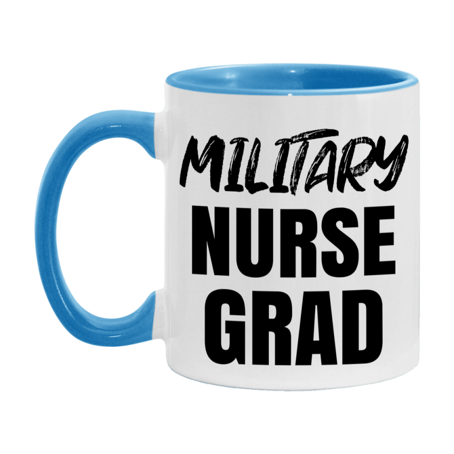Military Nurse Grad Coffee Mug - Ceramic Nursing Graduation Gift