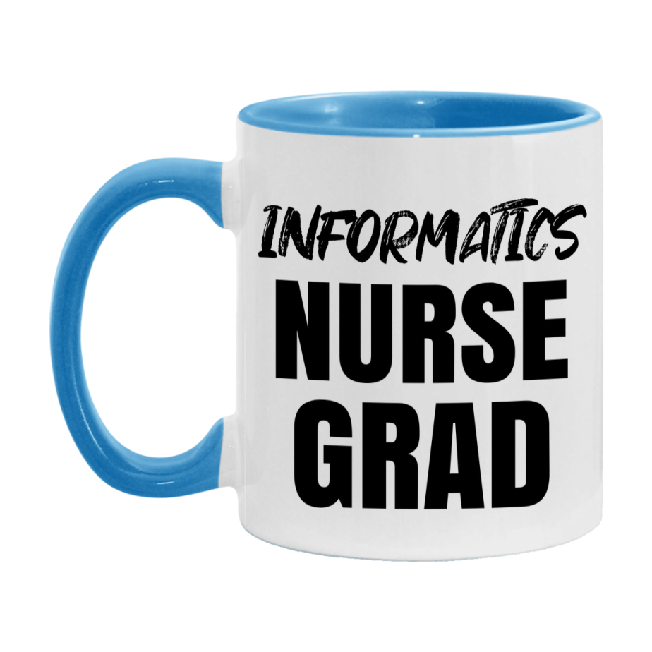 Informatics Nurse Grad Coffee Mug - Ceramic Nursing Graduation Gift