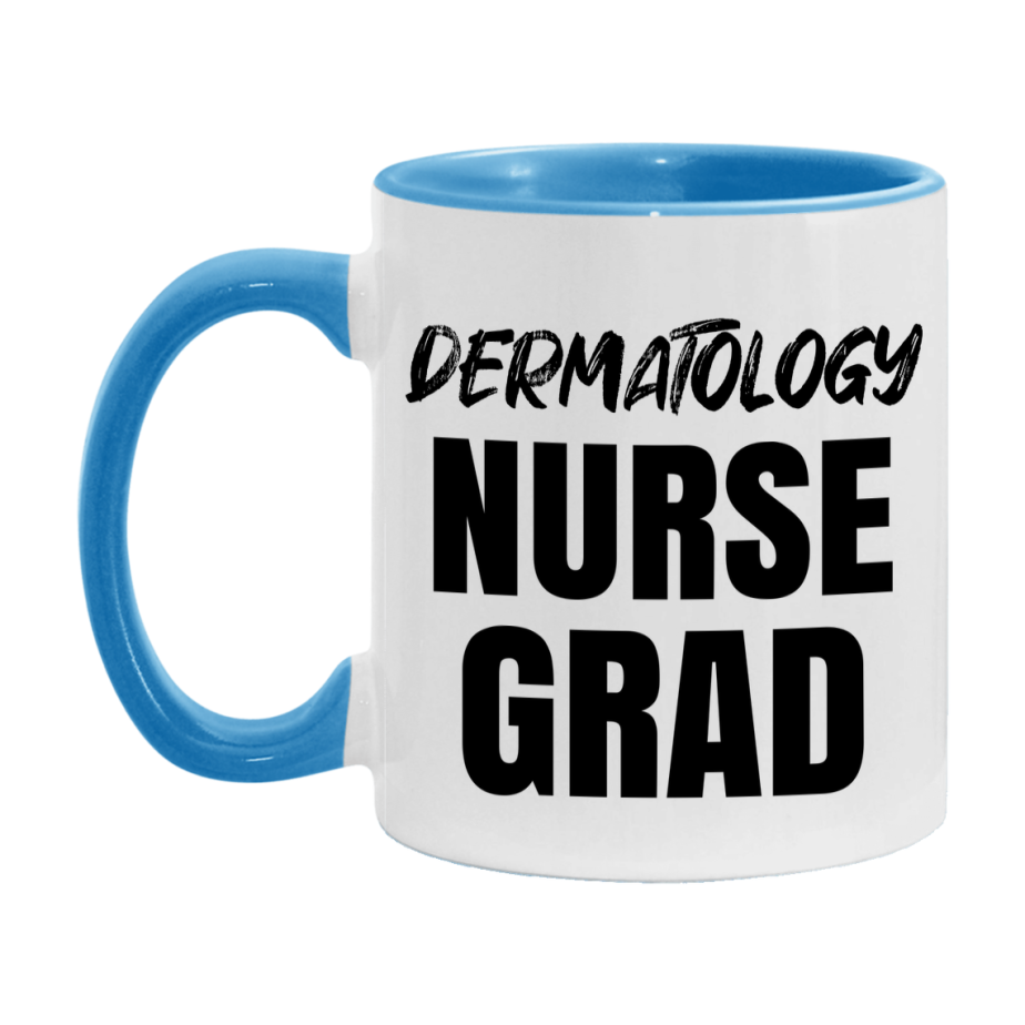 Dermatology Nurse Grad Coffee Mug - Ceramic Nursing Graduation Gift