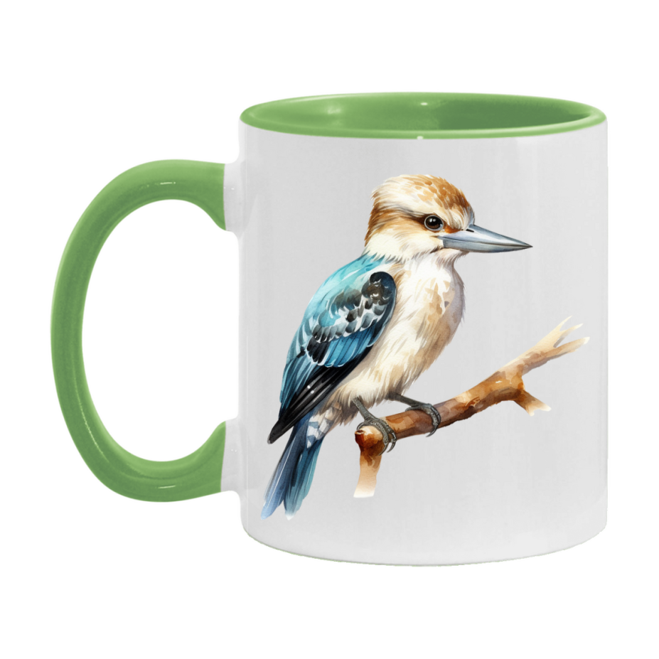 Bird Watching Mug, Kookaburra Song Bird Mug, 11oz or 15oz White Ceramic Coffee Mug Gift for Bird Watchers