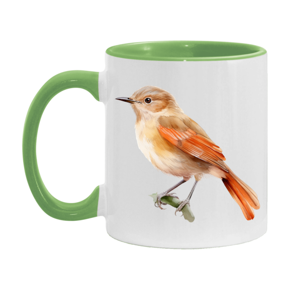 Bird Watching Mug, Rufous Hornero Song Bird Mug, 11oz or 15oz White Ceramic Coffee Mug Gift for Bird Watchers