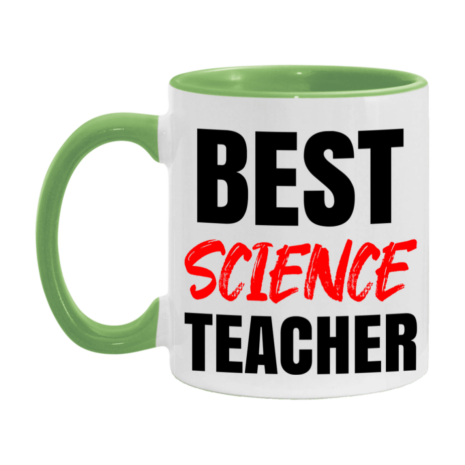 Teacher Superlative Mug, Best Science Teacher Gift, 11oz or 15oz White Ceramic Coffee Cup for Science Teacher