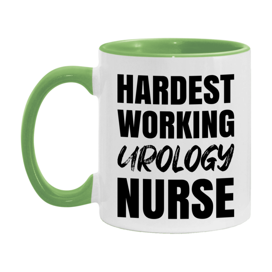 Nurse Superlative Mug, Hardest Working Urology Nurse Gift, 11oz or 15oz Ceramic Coffee Cup Gift