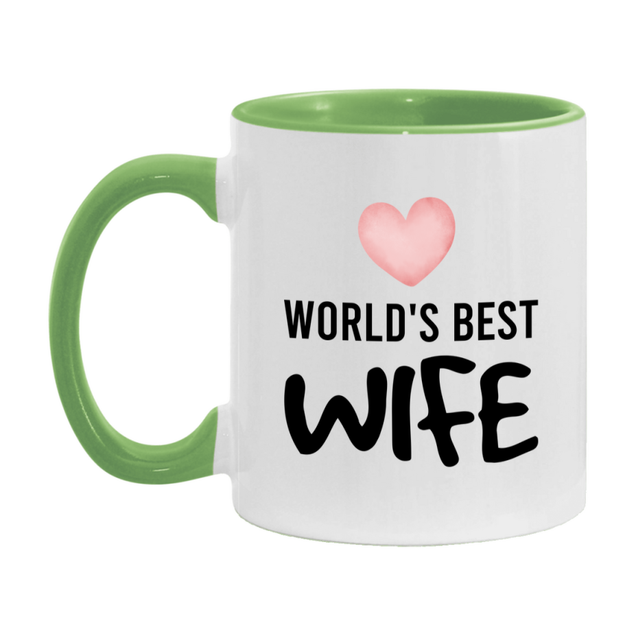 World's Best Wife Mug, Wife Superlative Coffee Mug, 11oz or 15oz Ceramic Cup, Gift for Wife