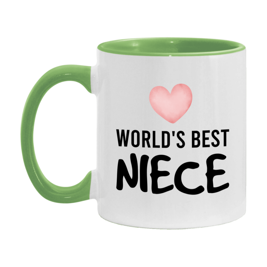 World's Best Niece Mug, Niece Superlative Coffee Mug, 11oz or 15oz Ceramic Cup, Gift for Niece