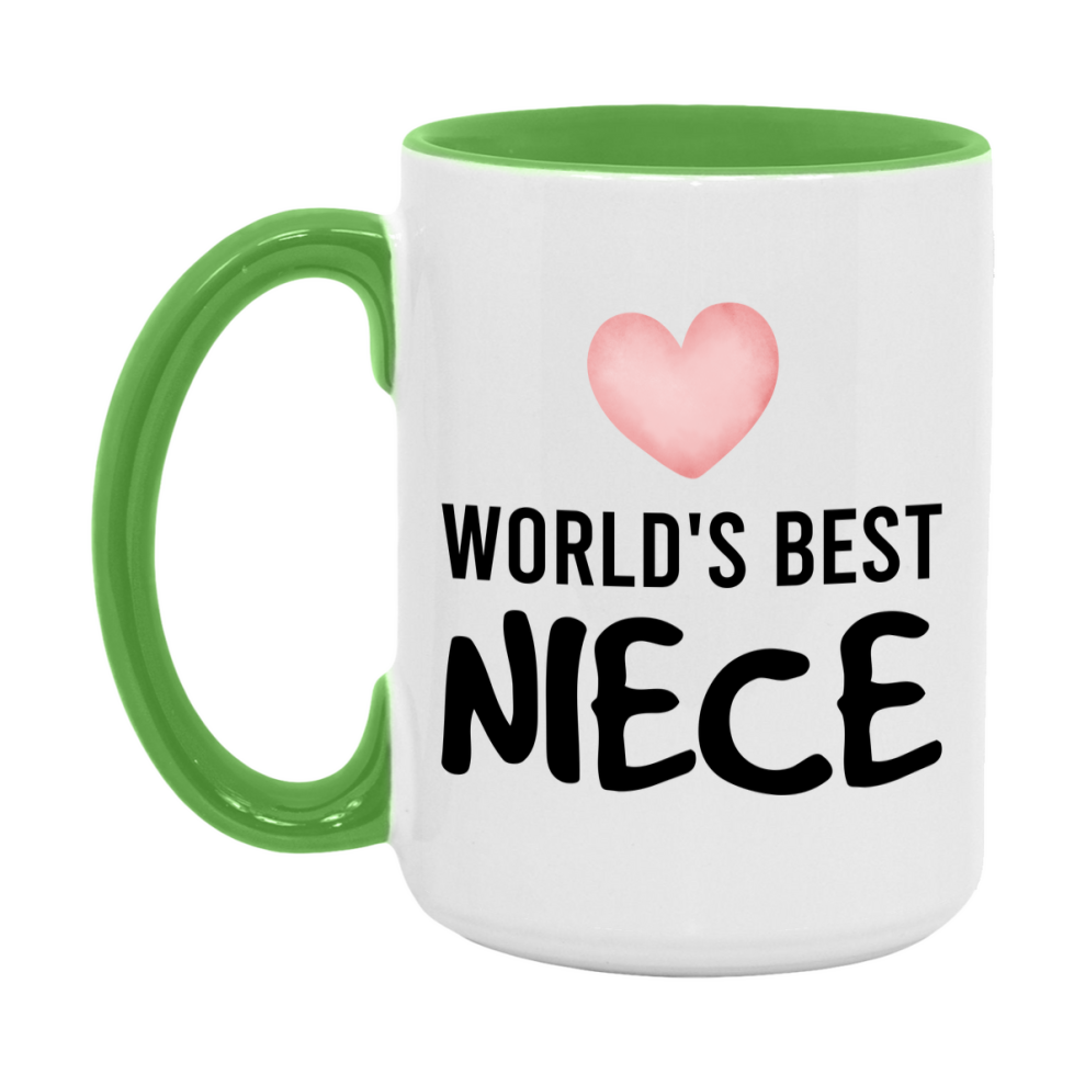 World's Best Niece Mug, Niece Superlative Coffee Mug, 11oz or 15oz Ceramic Cup, Gift for Niece