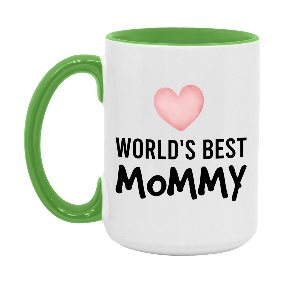 World's Best Mommy Mug, Mommy Superlative Coffee Mug, 11oz or 15oz Ceramic Cup, Gift for Mommy
