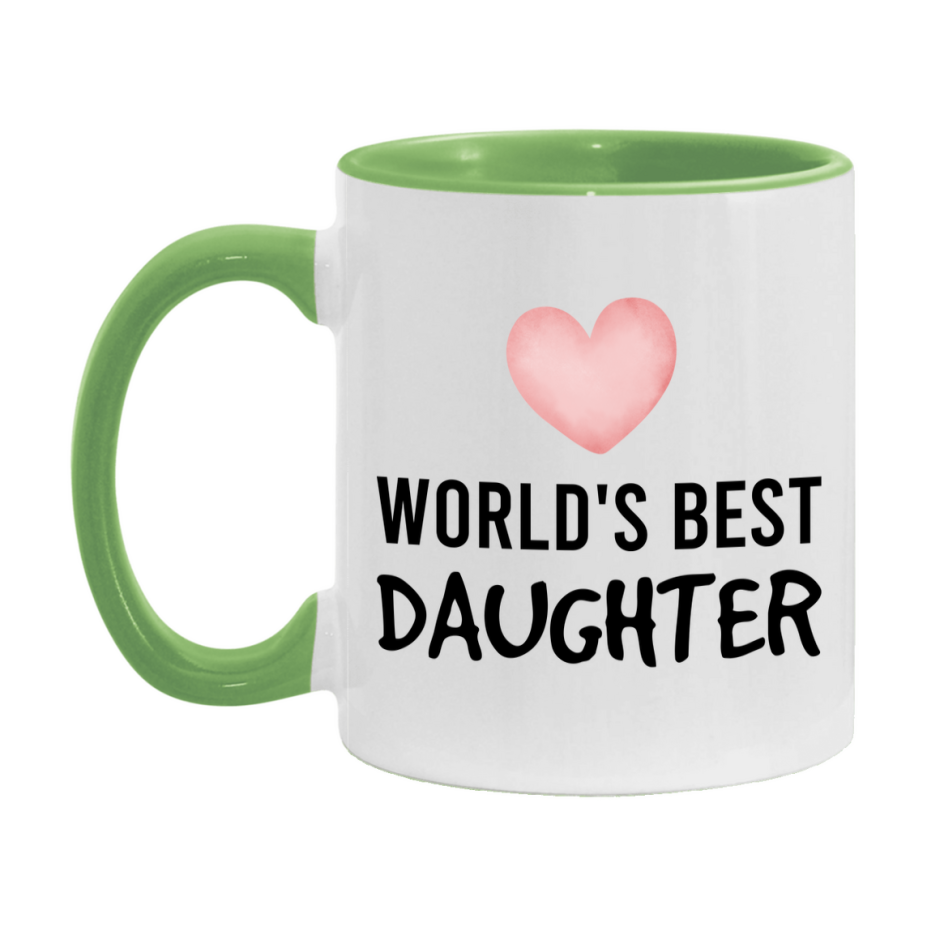 World's Best Daughter Mug, Daughter Superlative Coffee Mug, 11oz or 15oz Ceramic Cup, Gift for Daughter