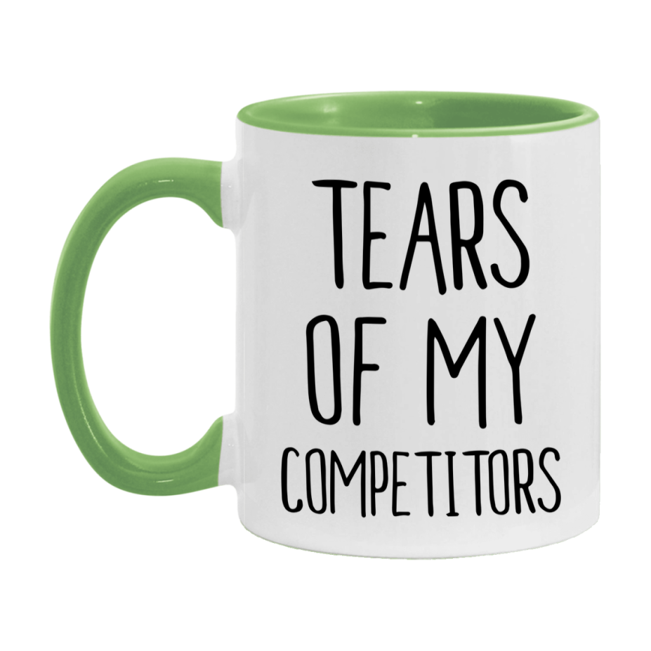 Funny Competitors Mug Gift, Tears Of My Competitors, 11oz or 15oz Ceramic White Coffee Cup, Novelty Gift Mug