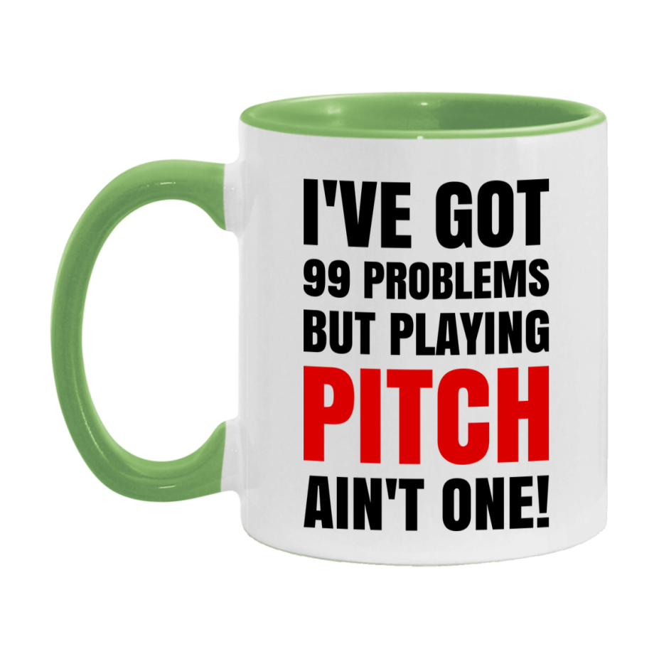Funny Card Game Mug – 99 Problems But Playing Pitch Ain’t One