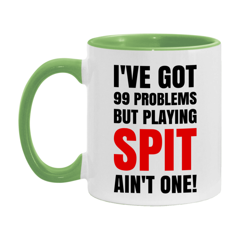 Funny Card Game Mug – 99 Problems But Playing Spit Ain’t One