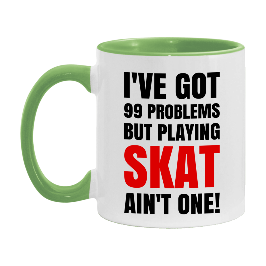 Funny Card Game Mug – 99 Problems But Playing Skat Ain’t One