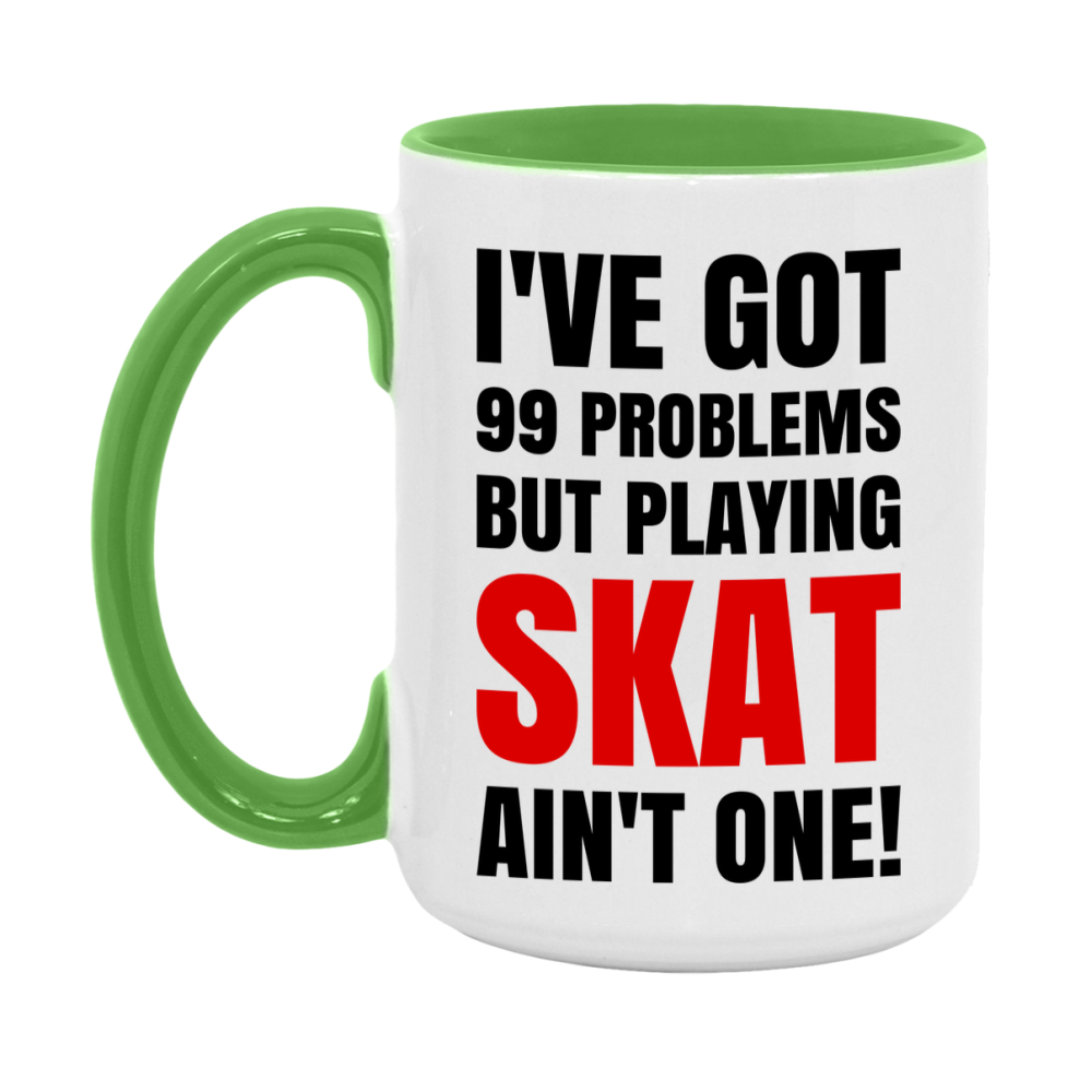 Funny Card Game Mug – 99 Problems But Playing Skat Ain’t One