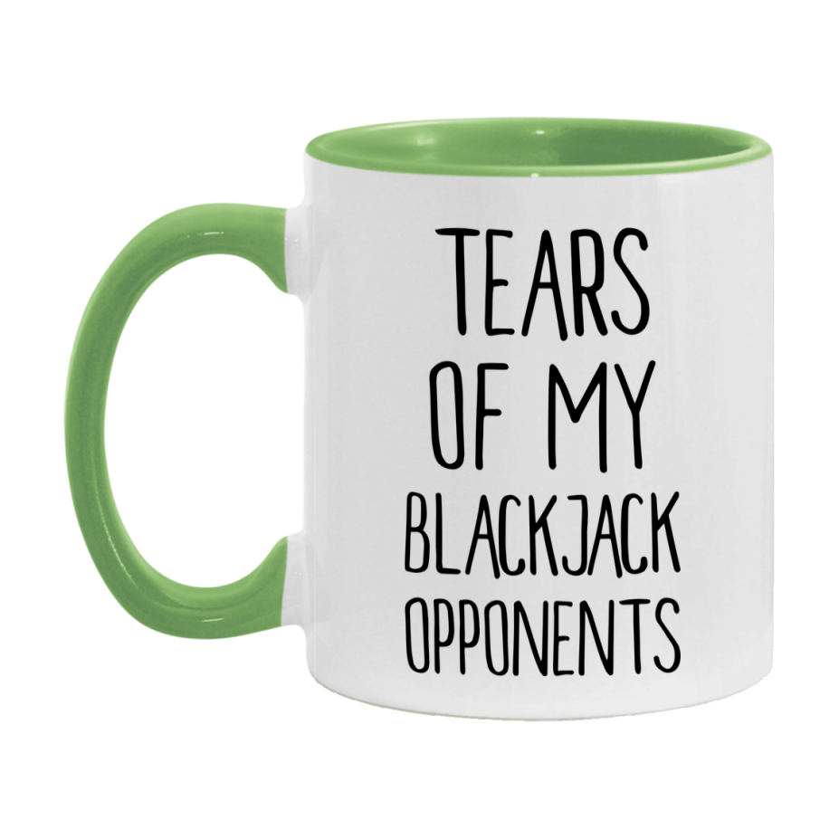 Funny Blackjack Mug – “Tears Of My Blackjack Opponents” – 11Oz Or 15Oz Coffee Cup