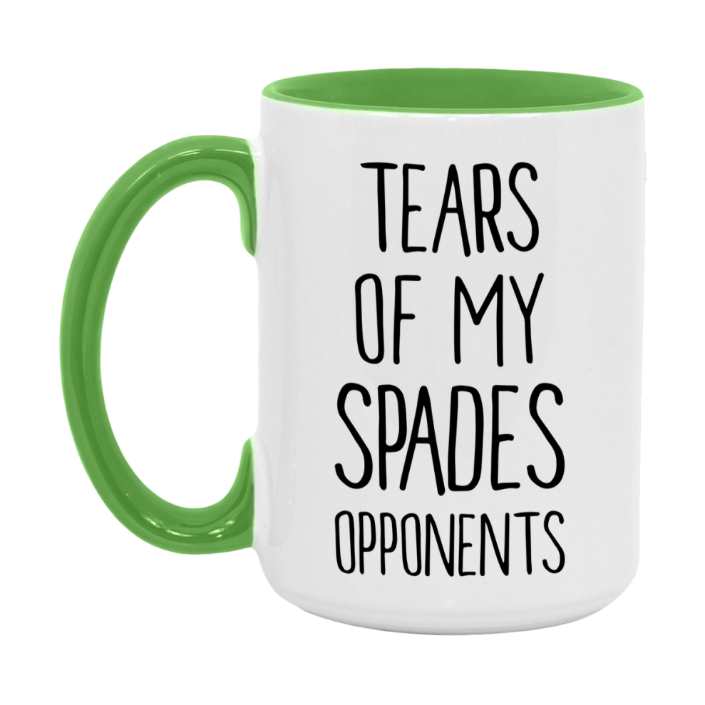 Funny Spades Mug – “Tears Of My Spades Opponents” – 11Oz Or 15Oz Coffee Cup