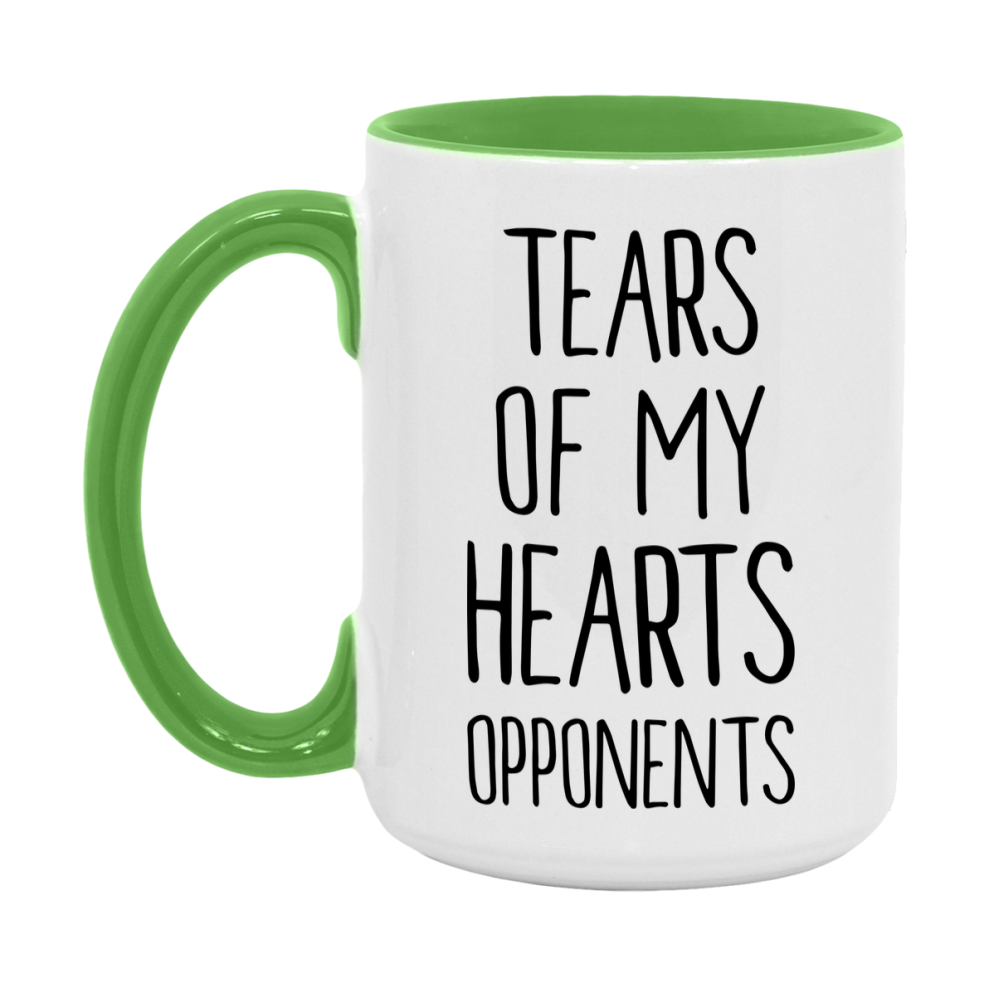 Funny Hearts Mug – “Tears Of My Hearts Opponents” – 11Oz Or 15Oz Coffee Cup