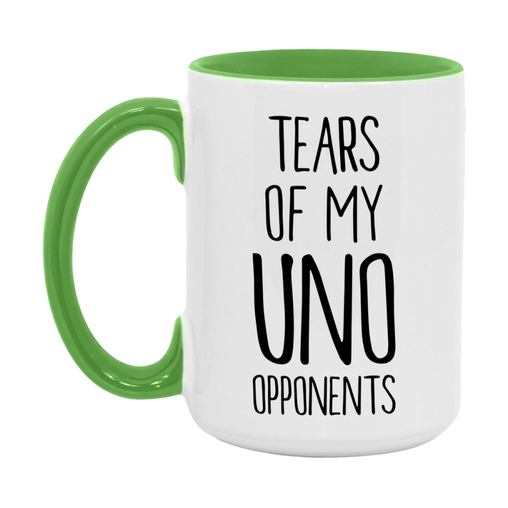 Funny Uno Mug – “Tears Of My Uno Opponents” – 11Oz Or 15Oz Coffee Cup