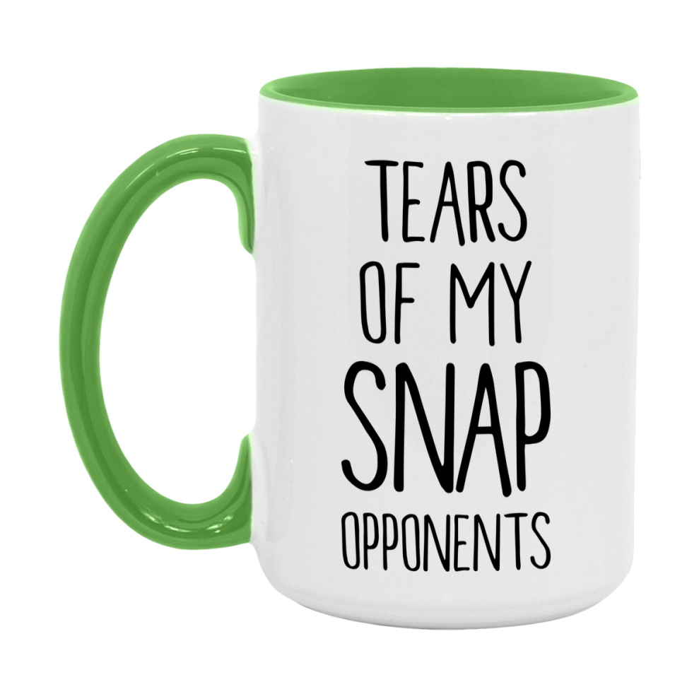 Funny Snap Mug – “Tears Of My Snap Opponents” – 11Oz Or 15Oz Coffee Cup