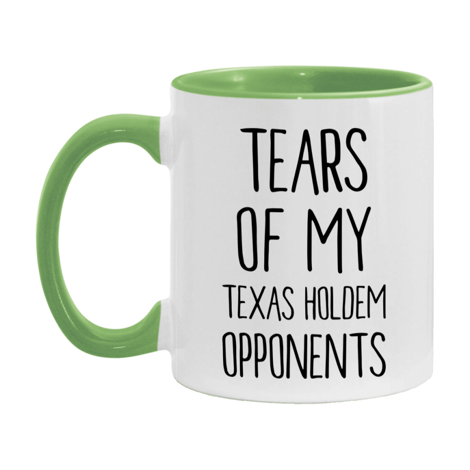 Funny Texas Holdem Mug – “Tears Of My Texas Holdem Opponents” – 11Oz Or 15Oz Coffee Cup