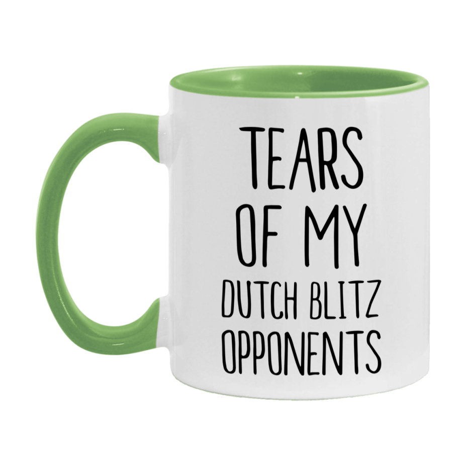 Funny Dutch Blitz Mug – “Tears Of My Dutch Blitz Opponents” – 11Oz Or 15Oz Coffee Cup