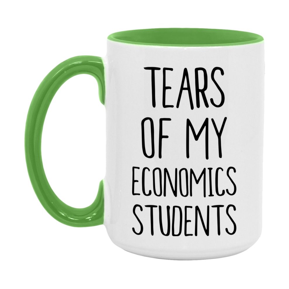 Funny Teacher Mug - "Tears Of My Economics Students" - 11Oz Or 15Oz Ceramic Coffee Cup