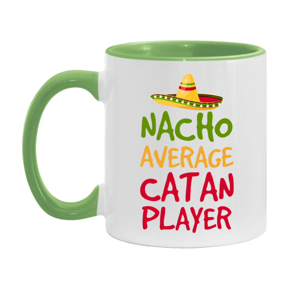 Funny Nacho Average Catan Player Mug – 11Oz Or 15Oz White Ceramic Coffee Cup For Catan Players
