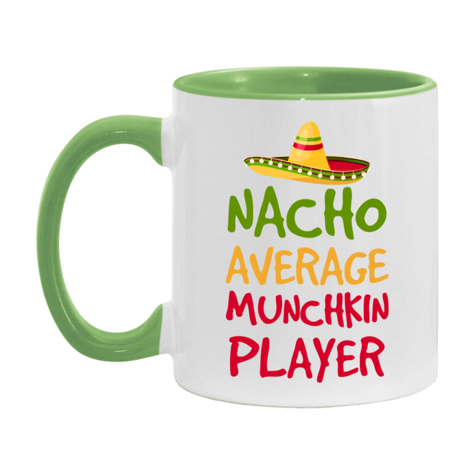 Funny Nacho Average Munchkin Player Mug – 11Oz Or 15Oz Ceramic Coffee Cup For Card Game Lovers