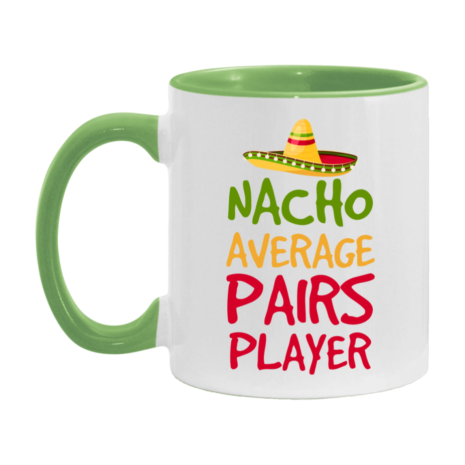 Funny Nacho Average Pairs Player Mug – 11Oz Or 15Oz Ceramic Coffee Cup For Card Game Lovers