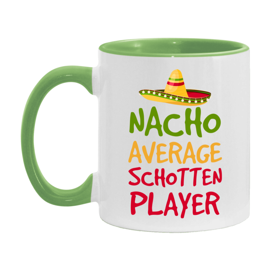 Funny Nacho Average Schotten Player Mug – 11Oz Or 15Oz Ceramic Coffee Cup For Card Game Lovers