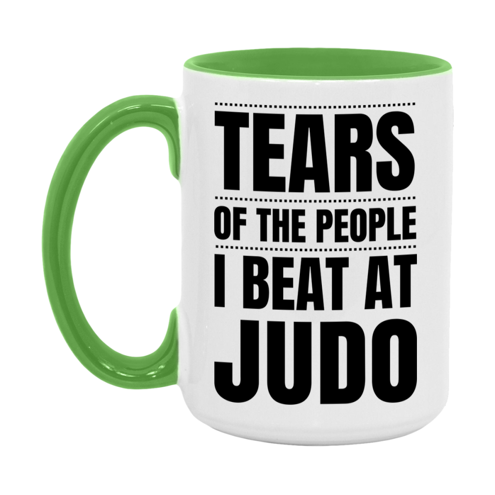 Funny Judo Mug - "Tears Of The People I Beat At Judo" - 11Oz Or 15Oz Ceramic Coffee Cup