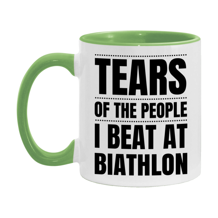 Funny Biathlon Mug - "Tears Of The People I Beat At Biathlon" - 11Oz Or 15Oz Ceramic Coffee Cup