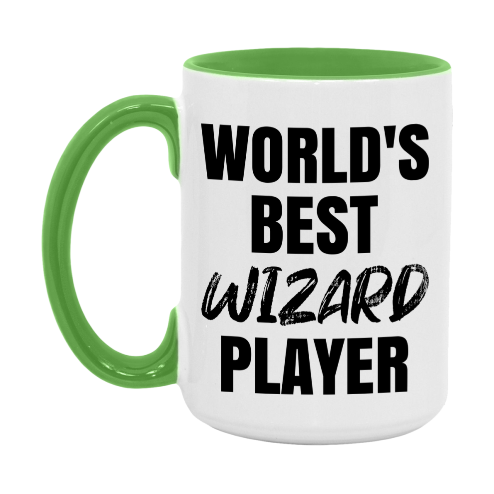 World's Best Wizard Player Mug, Funny Card Game Player Gift, 11Oz Or 15Oz White Ceramic Mug