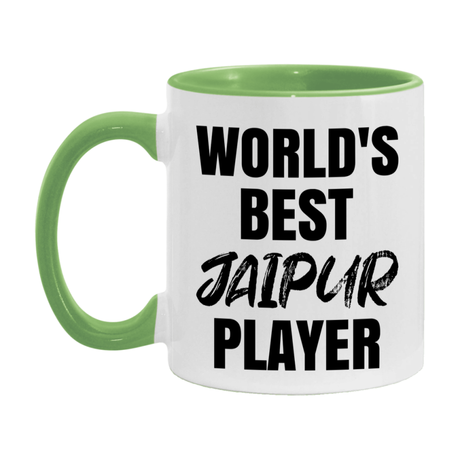 World's Best Jaipur Player Mug, Funny Card Game Player Gift, 11Oz Or 15Oz White Ceramic Mug