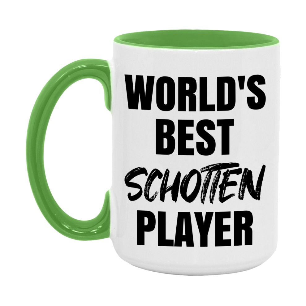 World's Best Schotten Player Mug, Funny Card Game Player Gift, 11Oz Or 15Oz White Ceramic Mug