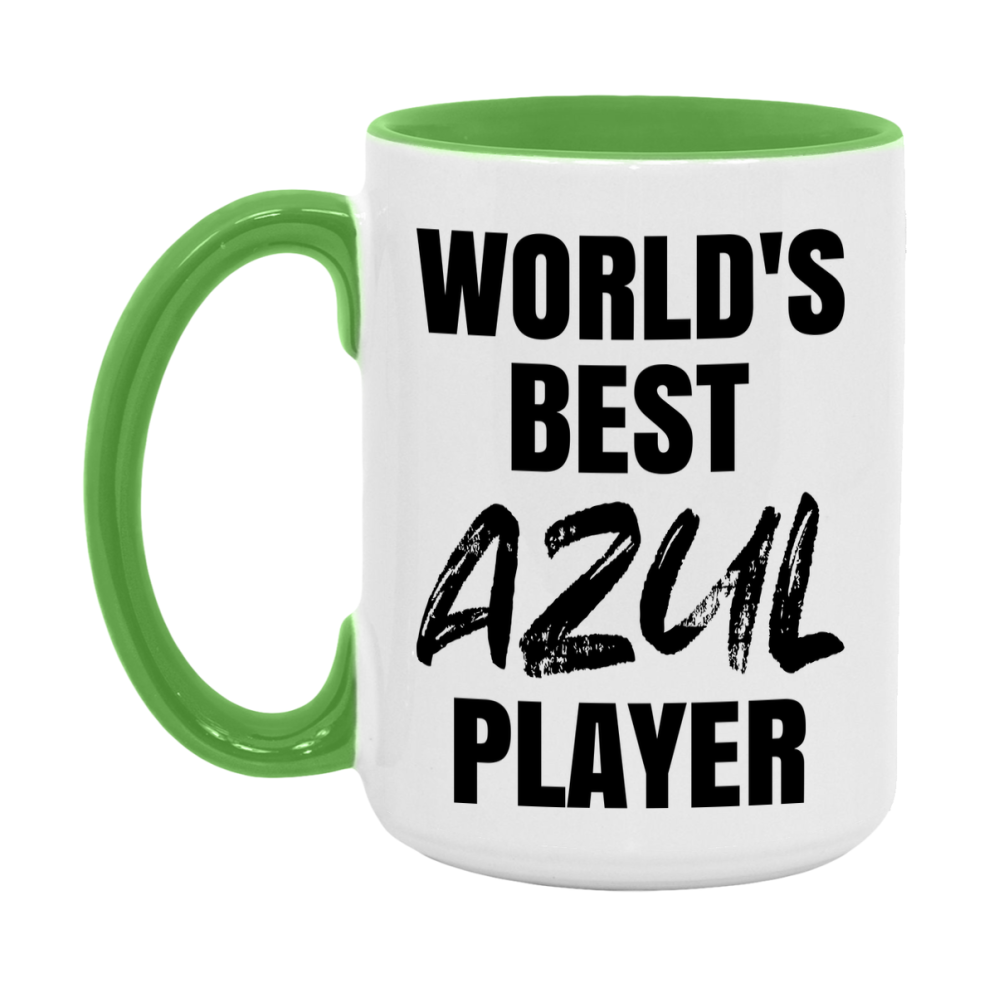 World's Best Azul Player Mug, Funny Game Board Gift, 11Oz Or 15Oz White Ceramic Mug