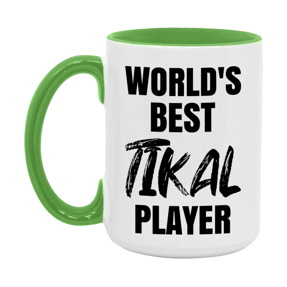World's Best Tikal Player Mug, Funny Game Board Gift, 11Oz Or 15Oz White Ceramic Mug