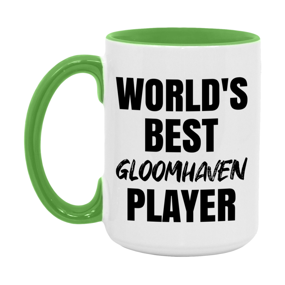 World's Best Gloomhaven Player Mug, Funny Game Board Gift, 11Oz Or 15Oz White Ceramic Mug